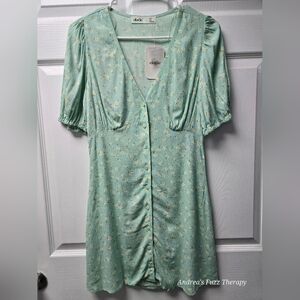 Elodie Mint Floral Dress